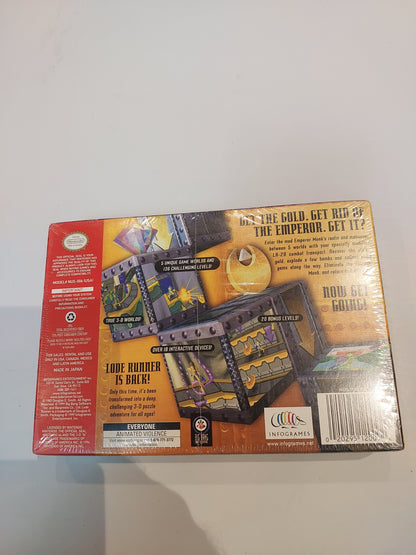 Lode Runner 3D Brand New Sealed for Nintendo 64