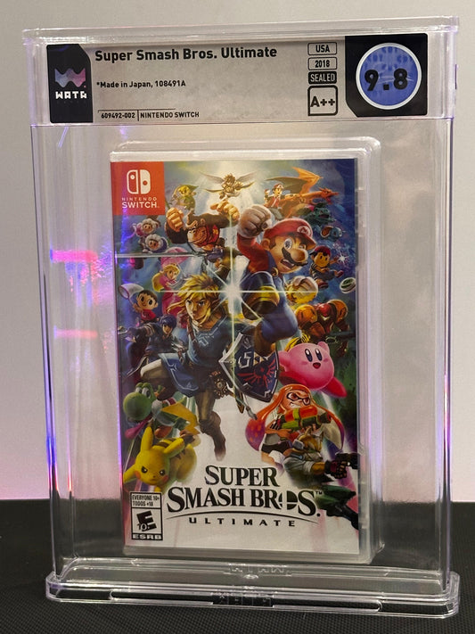 A Wata 9.8 A++ graded Super Smash Bros. Ultimate first print for Nintendo Switch